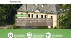 Desktop Screenshot of manoir-hoteldesindes.com